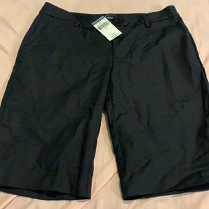 NWT Lauren Ralph Lauren Black Bermuda Shorts